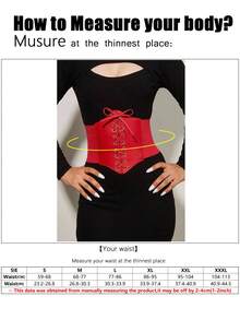 1pc Women's Renaissance Period Accessory, Sexy Transparent Lace Waist Belt, Suitable For Halloween Night Celebration Or Pairing With Personalized Outfits - Red - View 5