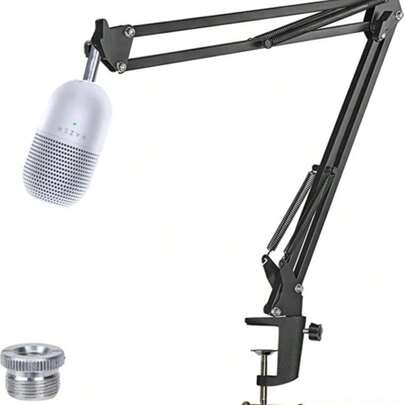 حامل مكتبي لميكروفون Seiren V3 Mini، مناسب ل- Seiren V3 Mini، حامل ميكروفون للألعاب والتسجيل المنزلي والمكتبي