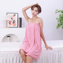Khăn tắm dạng ống có thể mặc được, mềm mại và thân thiện với da, phù hợp cho sử dụng tại salon hoặc nhà. - nhiều màu - Xem 11