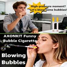 1pc Women's Stress Relief Bubble Stick (Bubble Film And Other Accessories Not Included), Prank Creative Cigarette Shaped Bubble Wand, Mini Handheld Bubble Stick, Party Atmosphere Creator, Fun Bubble Prop - Suitable For Weddings, Parties, Photography And Special Occasions - Theme Party Supplies And Event Accessories, Valentine's Day Gift, Party Favor Filler, Easter - Multicolor - View 4