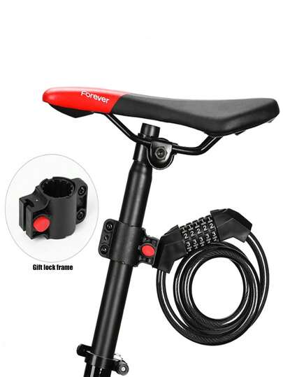 5-Digit Bicycle Lock, Portable, Thick & Long Steel Cable With Bracket, 5-Digit Combination Bicycle Steel Cable Lock With Thick Braided Steel Cable And Installation Bracket, Suitable For Mountain Bikes, Electric Scooters And Helmets