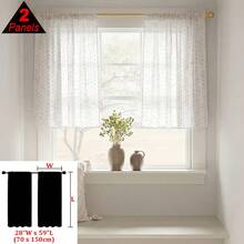 1件/2件装彩虹糖果条纹窗帘，杆袋式设计，易于悬挂，柔软涤纶面料，精致彩虹条纹刺绣，多种尺寸可选，适合不同场景，可用于卧室、浴室、客厅、厨房、办公室等空间，打造优雅家居装饰。 - 米色 - 查看 13