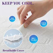 Premium White Memory Foam Mattress,Advanced White Memory Foam Mattress, Breathable Single Mattress In Bedroom And Guest Room, Comfortable Sleeping Solution - 白色 - 查看 5