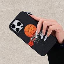Funda para Teléfono: Diseño Creativo de Lujo con Patrón de Baloncesto y Balón, Estilo Clásico, Personalidad y . Nueva Funda para Teléfono Móvil Llena de Diversión, Simple, Moderna y con Personalidad para iPhone. Funda Unisex para Teléfonos Móviles 17/16/15/14/13/12/11. - color - Ver 6