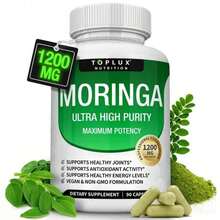 Moringa Capsules 1200mg - Pure Moringa Powder For Immune, Gut Health 90 Capsules - 1PCS - 查看 9