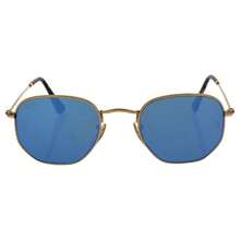 Ray Ban Rb 3548-N 001-90 - Gold Shiny-Blue By Ray Ban For Unisex - 48-21-140 Mm Sunglasses - White - View 1