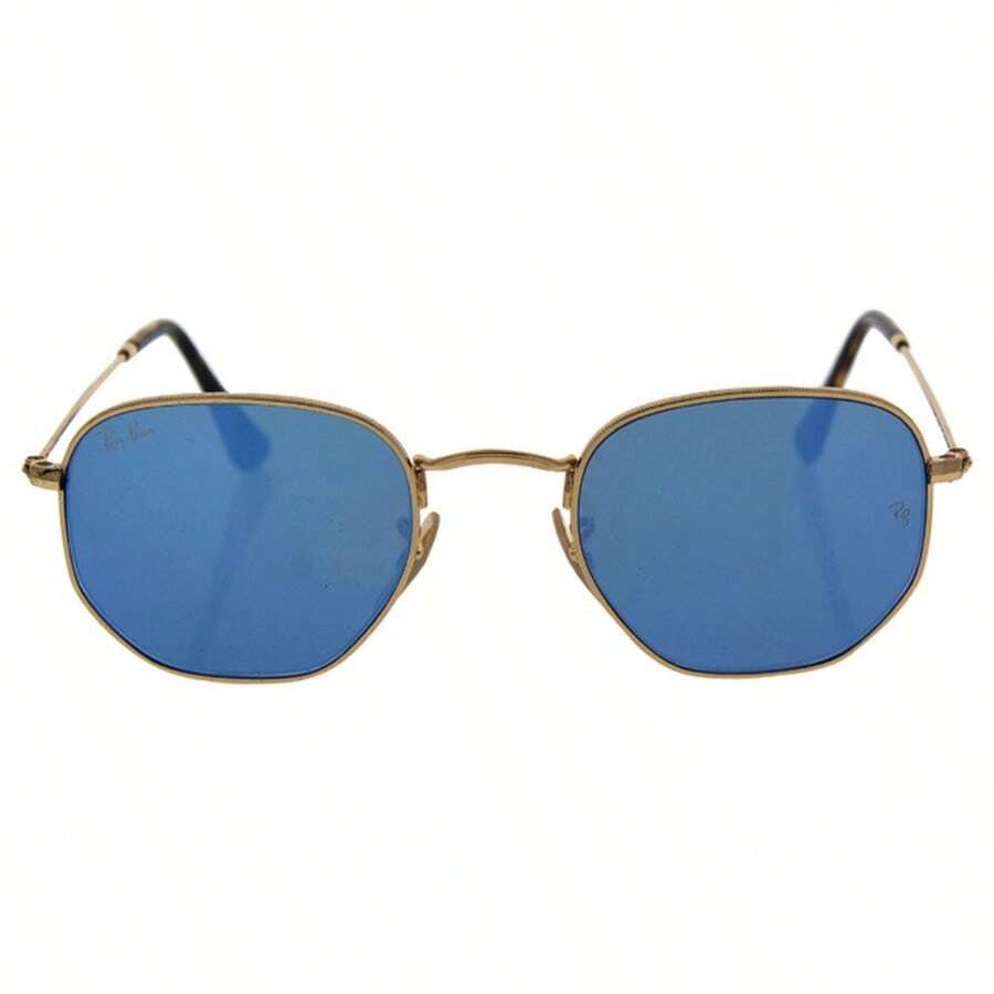 Ray Ban Rb 3548-N 001-90 - Gold Shiny-Blue By Ray Ban For Unisex - 48-21-140 Mm Sunglasses - White - View 1