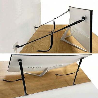 2pcs Safety Straps For Securing Televisions Against Tipping, Suitable For Adjustable Furniture For Flat-Screen Tvs, Easy To Install