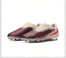 Nike 男子PHANTOM 6 ACAD FG/MG NU3運動訓練足球鞋 - 米色/酒紅色 - 查看 4