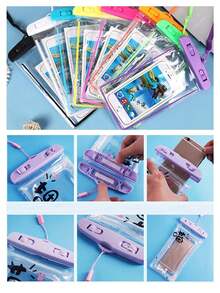 Waterproof Phone Bag, Large Capacity, Suitable For Swimming, Beach And Other Outdoor Activities, Can Store Wallet, Cards And Other Items, Waterproof Design, Suitable For Summer Vacation, Diving, Swimming, Beach And Other Occasions - Double Hook Waterproof Bag - View 11