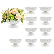WAXJJDW 2/10pcs Vintage Gold Composite Flower Vases, 4 Inch Small Pedestal Metal Urn Vases, Elegant Centerpiece For Wedding, Party And Home Dining Table Decor - Lotus Flower Vase - View 2