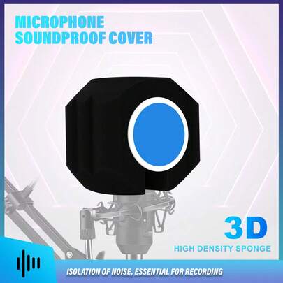 Studio Mic Foam Cover, Universal Handheld Windscreen Pop Filter For Podcast Streaming Karaoke