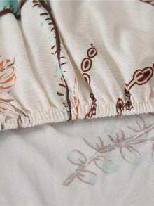 1/4 chiếc bọc ghế co giãn in họa tiết, bọc ghế sợi polyester, bọc ghế khách sạn và gia đình. - trắng - Xem 6
