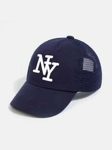 1 buah Topi Baseball Jala Musim Panas Anak-anak Motif New York, Topi Baseball Unisex Bernapas dan Dapat Diatur untuk Aktivitas Luar Ruangan, Sekolah, dan Santai - 1PC - View 9