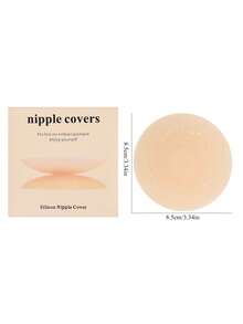Reusable Ultra-Thin Nipple Covers With Storage Gift Box, Invisible Self-Adhesive Pasties, Convenient To Carry, Undergarment & Lingerie Accessories For Modesty - Multicolor - View 12