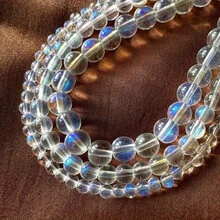 100pcs Round Frosted AB Glass Beads With Holes - Available In 8mm Size, Sparkling White Glass Beads With AB Plated Beads, Suitable For Loose Bead Design, Perfect For Jewelry Making, Including Beads For Bracelets And Necklaces ﻿ - Multicolor - View 6