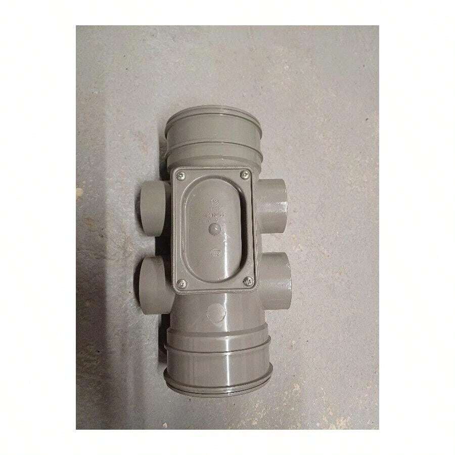 Polypipe SA44 110mm Soil Access Pipe With 4 Bosses - C - View 1