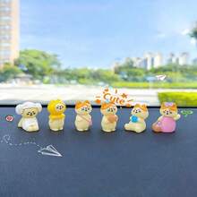 4 mô hình mèo con dễ thương đang đi du lịch, phụ kiện trang trí mini sáng tạo cho xe hơi, bàn làm việc, đồ tự trang trí. - Mèo du lịch - Xem 2