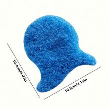 10pcs/Set Reusable Washing Machine Pet Hair Remover, Latest Type Animal Hair Cleaning Tool For Laundry, Suitable For Wet And Dry Cleaning Of Pet Hair And Fuzz - 10*10cm/Blue - View 2
