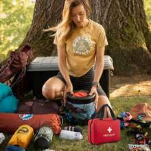 Portable First-Aid Kit, Containing Safety Pins And Tools, Suitable For Home, Car, Camping And Hiking. - View 6