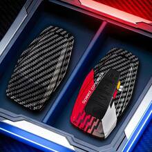 Ốp bảo vệ chìa khóa điều khiển từ xa bằng sợi carbon ABS cho xe Geely Coolray X6 X7 Geometry C Emgrand Global Kulrey Hawk GX7 Okavango NL3 - Loại A - Xem 6