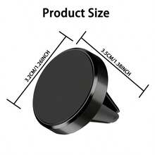 Strong Magnet Car Phone Holder Air Vent Mount No Shake Stable Hold Secure Driving 360 Degree Rotation Easy Install Universal Fit All Smartphones - A - View 3