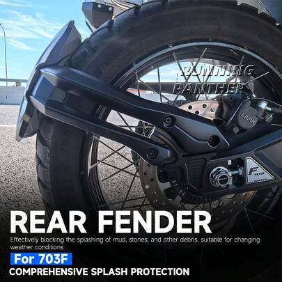 Phụ kiện mới cho xe máy ZONTES 703F 703 F: Tấm chắn bùn bánh sau, tấm bảo vệ chống văng nước.