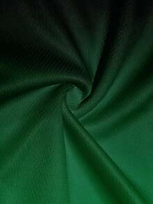 Men's Gradient Letter "King" Print Round Neck Short Sleeve Top And Shorts Set - Green - View 5