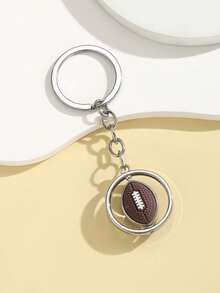 New Arrival Sports Ball Keychains, DIY Handmade Rotating Basketball, Football, Baseball, Volleyball Keychains, World Cup Commemorative Small Gifts, Sports Style Car Key/Bag Decoration, Suitable For Daily Use, Gifts For Friends (Rotatable) Gifts For Mother, Father, Graduation, And Teacher - Multicolor - View 10