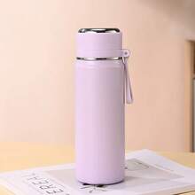 Customized Logo Double-Layer Vacuum Insulated Water Bottle Long-Lasting Thermal Insulation Slip-Resistant Base With Portable Strap Engraving Service Drinkware, Personalized Gift - Multicolor - View 10