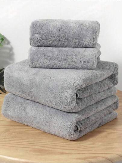 1 pieza Toalla de baño ligera, 100% algodón, gris claro, patrón minimalista, rectangular 70*140cm para adultos, hombres y mujeres, natación, baño, envoltura, o toalla de mano de 34*74cm, de secado rápido, absorbente, suave, resistente al color, adecuada para baño, hotel, gimnasio, viaje, regalo de vacaciones, exterior, salón, barbería