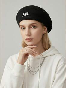 1. 秋冬新款男士贝雷帽，大头围设计，帅气鸭舌帽檐反戴帽带，适合嘻哈、街头、优雅等多种风格。 - 多色 - 查看 3