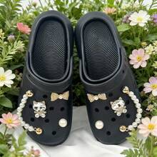 2026 New Fashion Rhinestone Cat, Butterfly, Pearl Chain Shoe Accessories/Sold Separately, Does Not Include Shoes - Multicolor - View 4