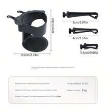 Giá đỡ cốc ô tô được nâng cấp, kẹp dày hơn, có thể điều chỉnh và xoay được, phù hợp cho ô tô, xe tải, SUV, giá đỡ đa chức năng với miếng đệm chống trượt. - Nhiều màu - Xem 10