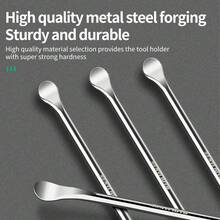 Industrial Pry Bar, Tire Lever Tool, Multi-Size Options, Flat Head Pry Bar, Suitable For Motorcycle/Car/Electric Vehicle/Tricycle/Woodworking Nail Removal, Tire Prying/Tire Expansion - Tire Pry Bar - Black and Green - View 9