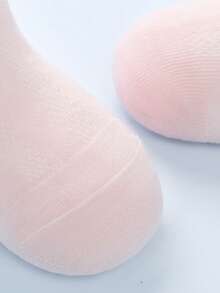 4 đôi tất trẻ em, thiết kế nơ hồng hoạt hình, tất dài đến bắp chân hình quả anh đào dễ thương cho bé gái, đa năng cho mặc hàng ngày. - Nhiều màu - Xem 7