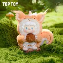 TOPTOY Caixa Surpresa de Pelúcia da Série Amigos Ovinos Encaracolados e Roedores, Decoração de Presente Figurinha Fofa de Castor - Multicolorido - Visão 4