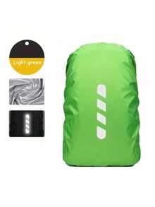 30-40L Reflective Canvas Backpack Rain Cover, Fluorescent Backpack Rain Poncho, Waterproof Foldable Hiking Raincover, Suitable As Gift For Students And Office Workers. Applicable For Outdoor Activities, Rainy Season, Anti-Dust/Anti-Theft/Cycling/Hiking/Camping/Travel, Nighttime Use. 2026 New, Back To School Season, Multiple Colors Available - A - View 17
