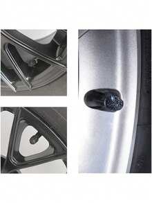 Diamond Studded Tire Valve Caps, Creative Tire Valve Stem Covers With Rhinestones, Car Accessories - Full Diamond - View 8