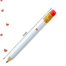 4/10/20支装婴儿派对铅笔，木质铅笔带橡皮擦，2支HB，适用于婴儿派对游戏、性别揭晓派对用品、迎婴派对、新娘送礼会游戏、婚礼用品、教室、婚礼、公司会议、教堂长椅、口袋（白色/粉色可选） - 彩色 - 查看 7