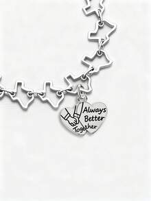 1pc Simple And Unique 925 Sterling Silver Spring Flower Bunny Charm Mom Charm DIY Pendant Delicate Jewelry Gift For Women Or Men - Set 1 - View 4