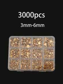 10,000-12,000pcs Colorful Crystal Rhinestone Set, 3mm Mixed Size Resin Gems, Suitable For Crafting, DIY, Cup, Shoes Decoration - 3mm-6mm - View 13