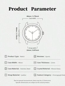 Guess 男士石英表，不锈钢表壳，硅胶皮革表带，石英机芯，防水设计，适合日常佩戴和聚会场合。 - 米色 - 查看 7