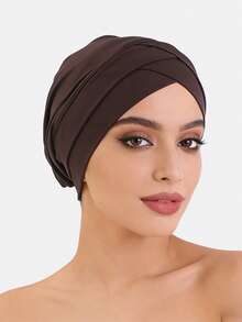 1 chiếc mũ len nữ kiểu đan chéo, co giãn, thích hợp sử dụng hàng ngày. - Nhiều màu - Xem 35