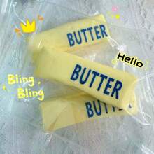 1pc Slow Rising Fluffy Butter Squishy Toy, Stress Relief Squeeze Toy With Soft Wet Texture, Gift - Multicolor - View 8