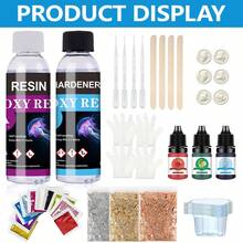 1:1 Epoxy Resin Kit, Transparent, Suitable For DIY Crafts, Jewelry Making, Casting Coating Art, Beginner Starter Set - B - View 2