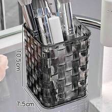 1pc Acrylic Desktop Pen Holder, 2 Color Options, Size: 4.13*2.95*2.95 Inches, Transparent Acrylic Desktop Storage Box - Pen Holder & Organizer, For Office & Dorm Daily Use - Multicolor - View 18