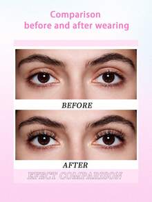 ENCHUW 5 Pairs Full False Lashes Long D Curl Fluffy Volume Lashes Faux Mink Lashes Suitable For Parties - Black - View 4