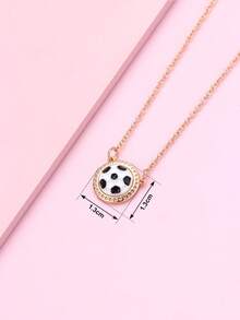 1 chiếc vòng cổ mặt dây chuyền hình quả bóng đá tròn cách điệu thời trang cho trẻ em, thích hợp để đeo hàng ngày, làm quà tặng và trong các dịp lễ hội. - Nhiều màu - Xem 3