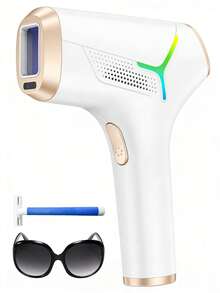 LYSMOSKI Laser Hair Remover For Men And Women, 3 In 1 Home Hair Removal, Permanent Hair Removal, 9 Levels Upgrade, 99900 Flashes, Facial Armpit Arms Bikini Line Legs Hair Remover, First Choice For Gift. - 美規A型插(110-127V) - 查看 1